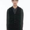 Suits | De Fursac Corduroy Suit Waistcoat Black