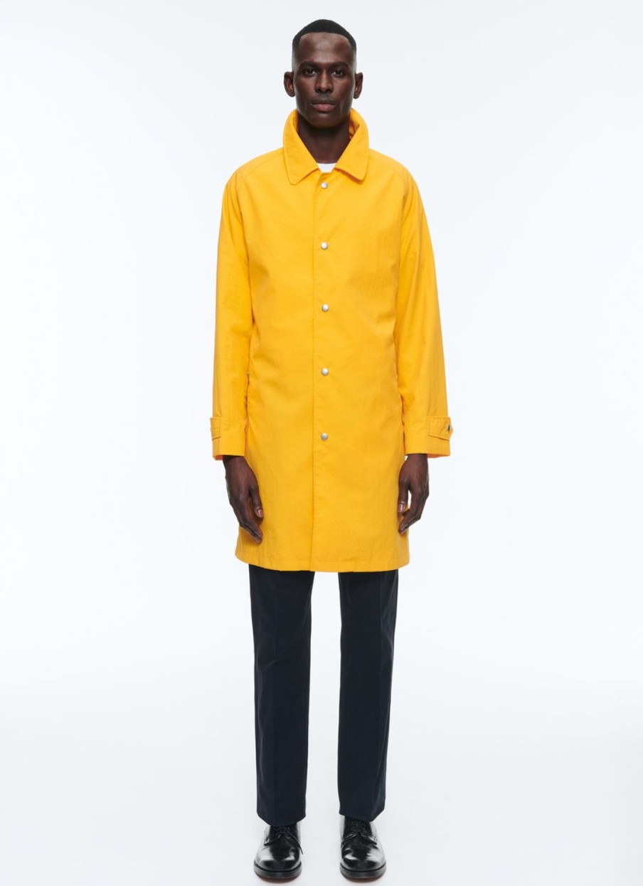 Outerwear | De Fursac Water-Repellent Canvas Coat Yellow