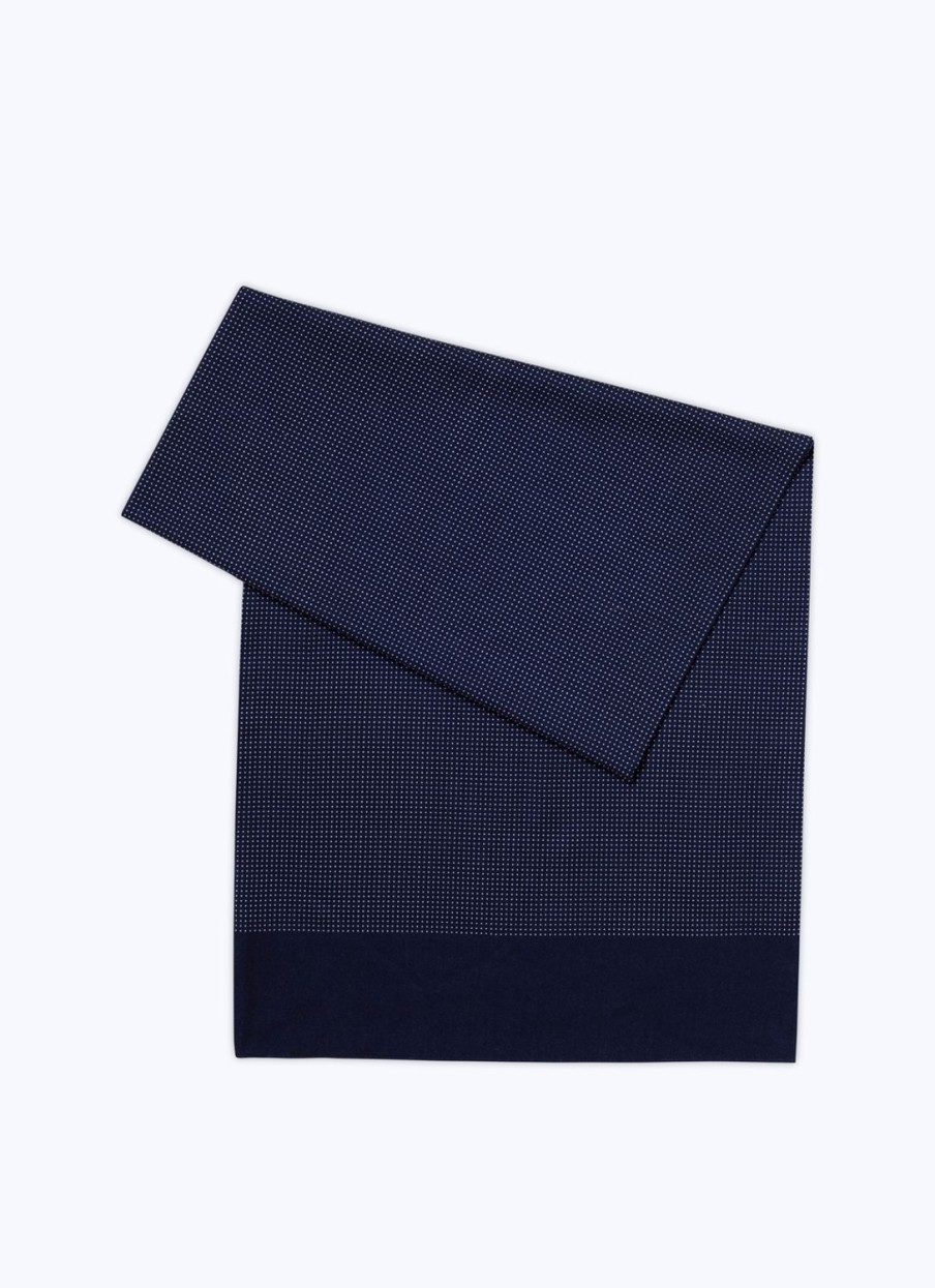 Scarves | De Fursac Wool Scarf With Polka Dots Midnight Blue