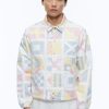 Outerwear | De Fursac Technical Canvas Ed Jacket Flags Print