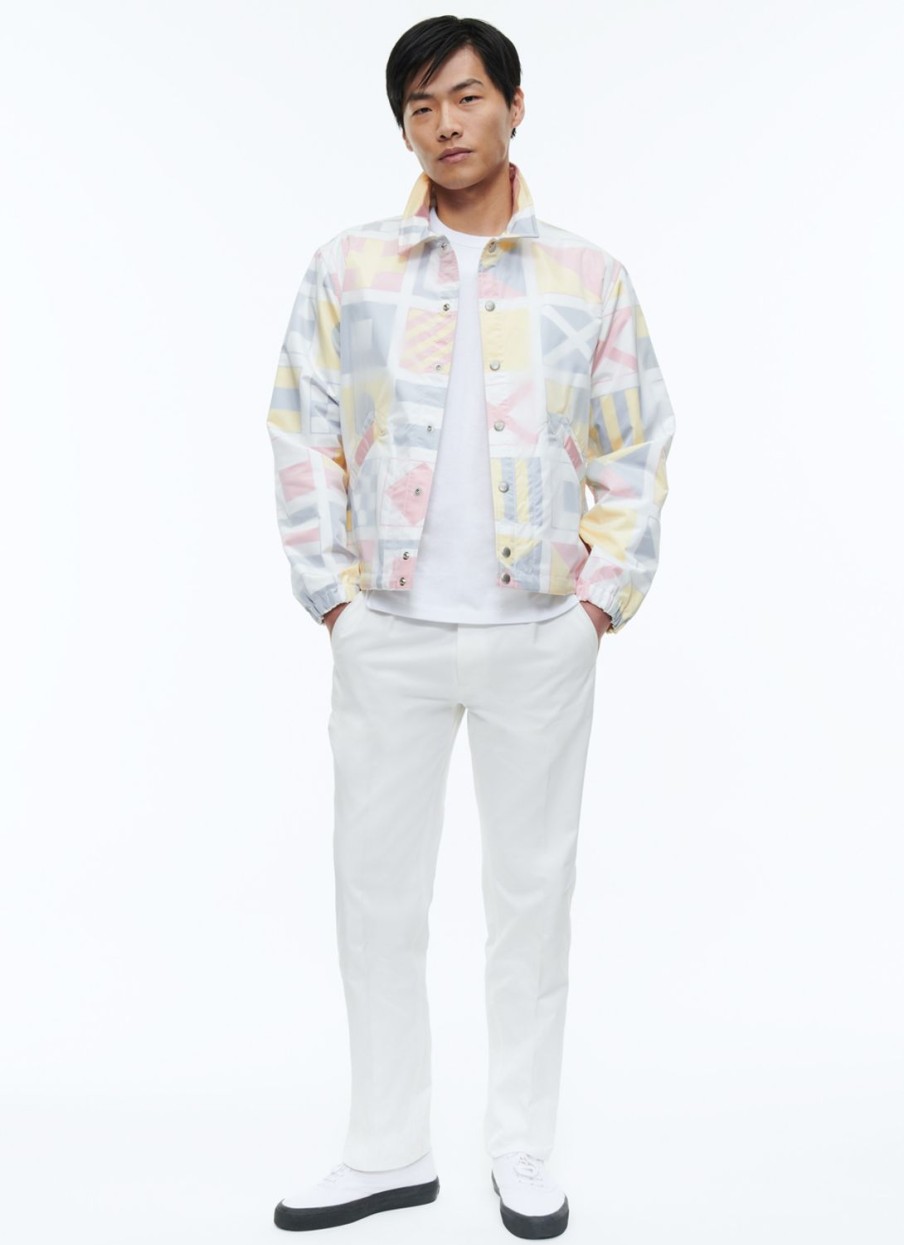 Outerwear | De Fursac Technical Canvas Ed Jacket Flags Print