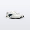 Shoes | De Fursac White Leather And Nylon Sneakers White - Green Logo