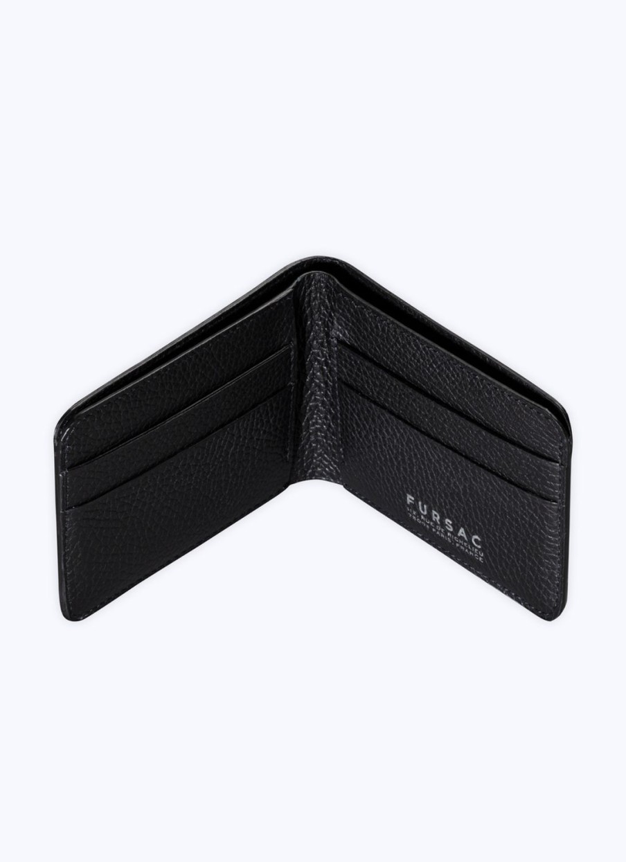 Leather Goods | De Fursac Grained Leather Wallet Black