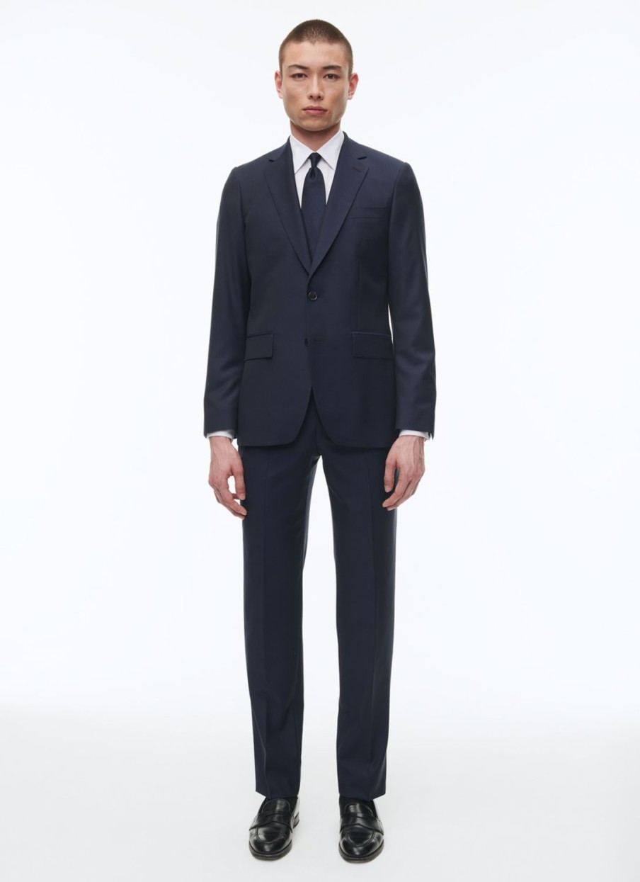 Suits | De Fursac Wool Serge Large Suit Navy Blue