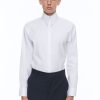 Shirts | De Fursac Cotton Poplin Shirt With Spear Collar White