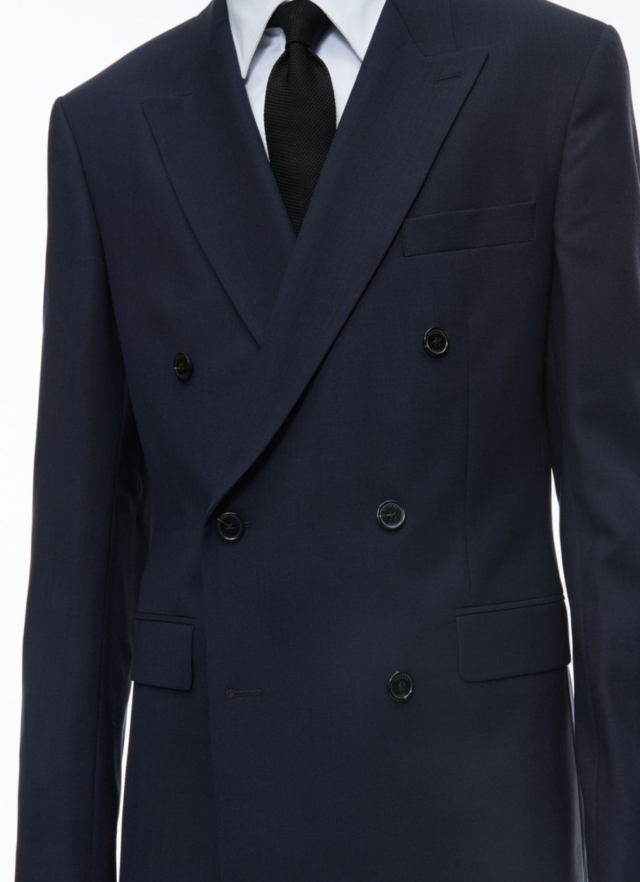 Suits | De Fursac Certified Wool Double-Breasted Suit Navy Blue