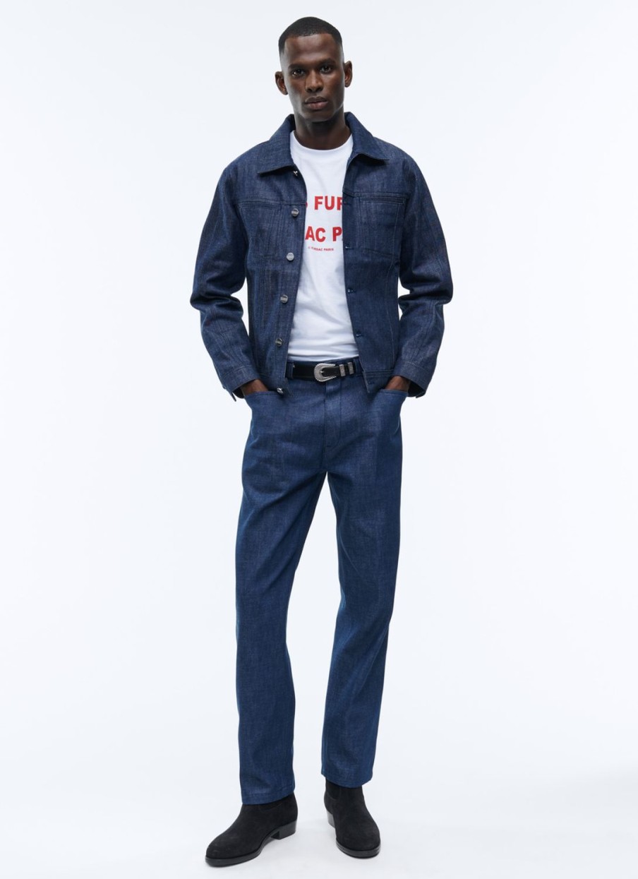 Outerwear | De Fursac Denim Cotton Canvas Jacket Denim Blue