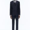 Suits | De Fursac Wool And Mohair Serge Fitted Suit Navy Blue