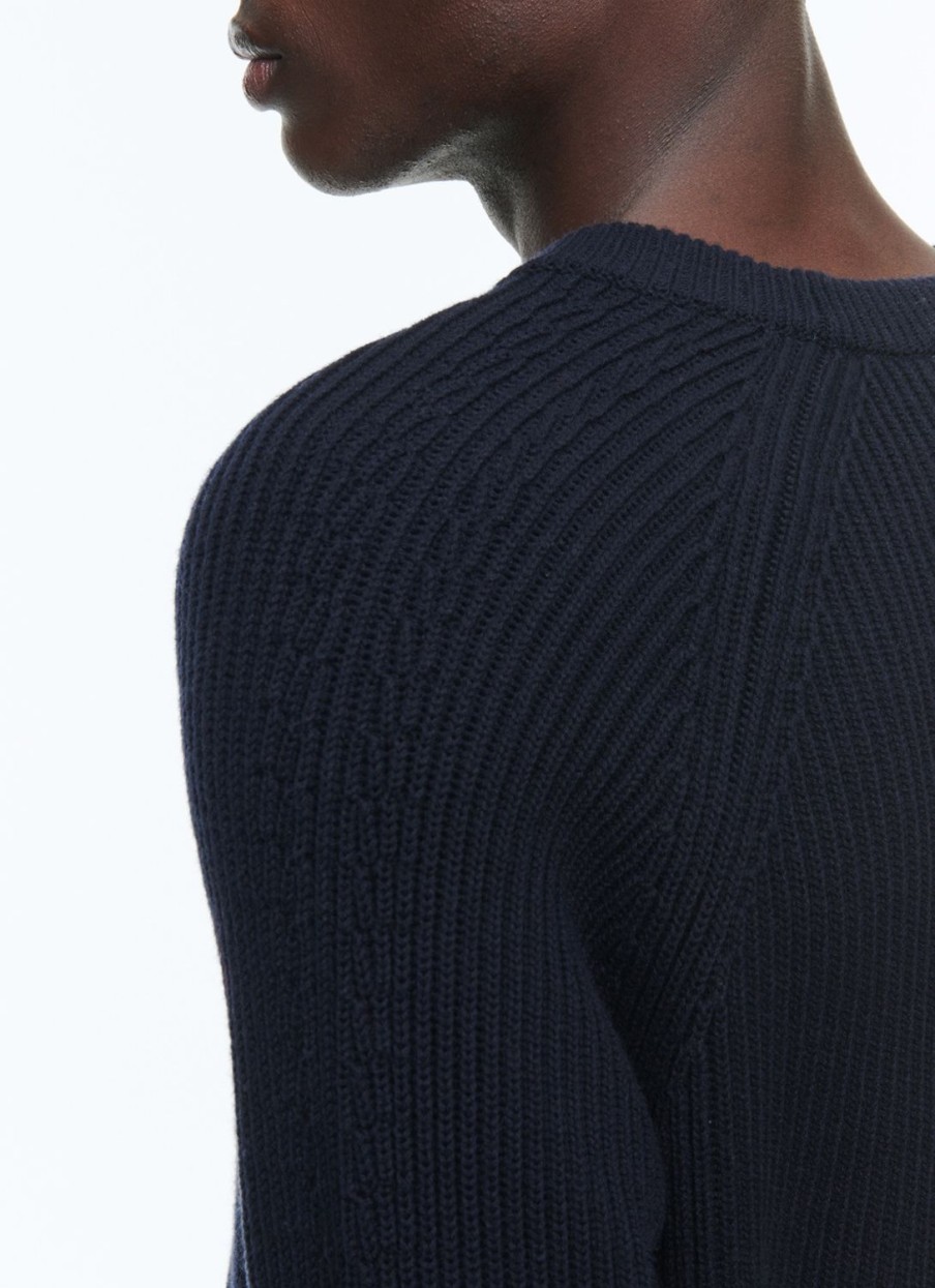 Sweaters | De Fursac Cotton And Certified Wool Sweater Navy Blue