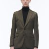 Blazers | De Fursac Flecked Wool Fitted Jacket Bronze