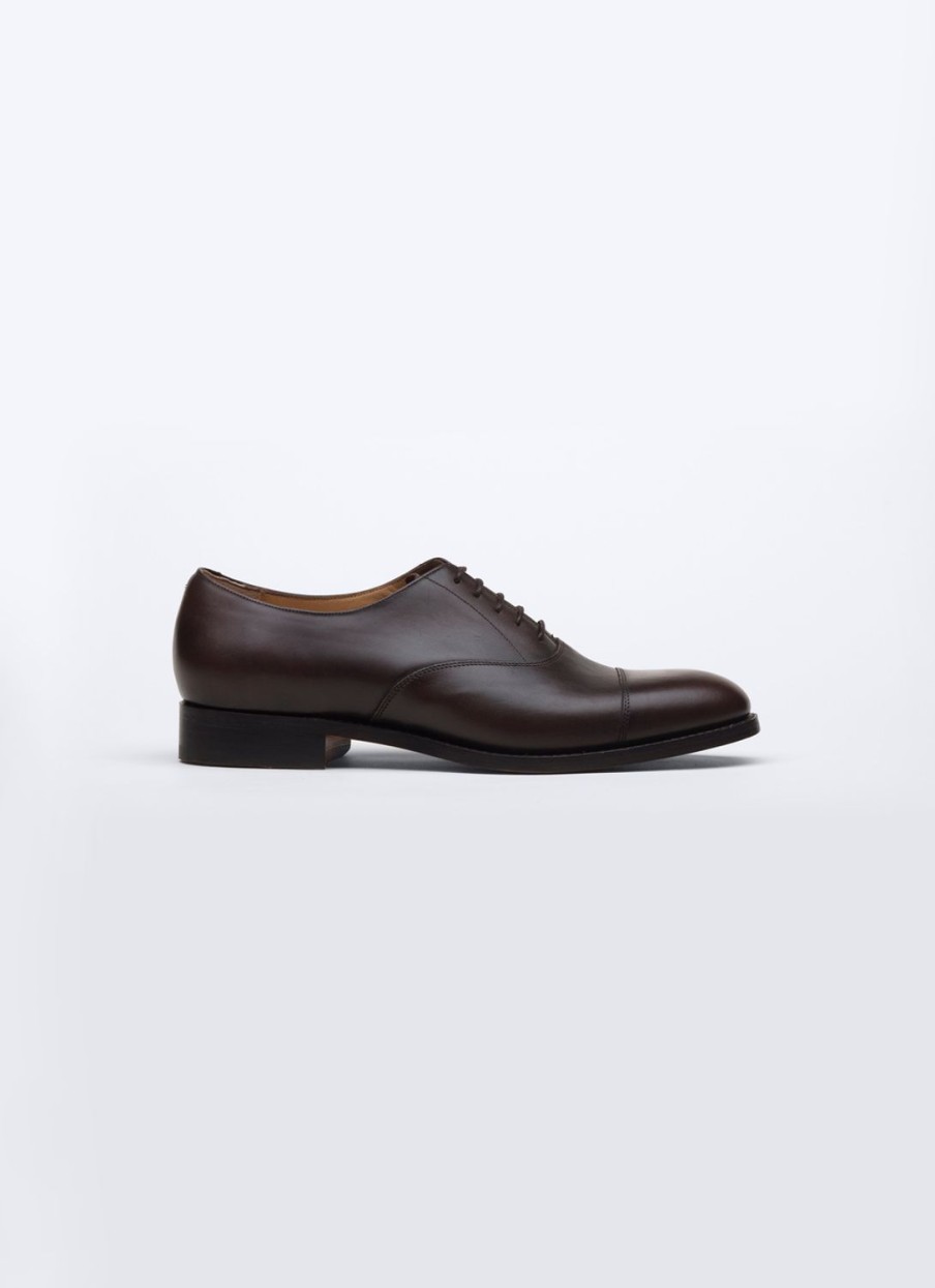 Shoes | De Fursac Brown Leather Oxford Captoe Dark Brown