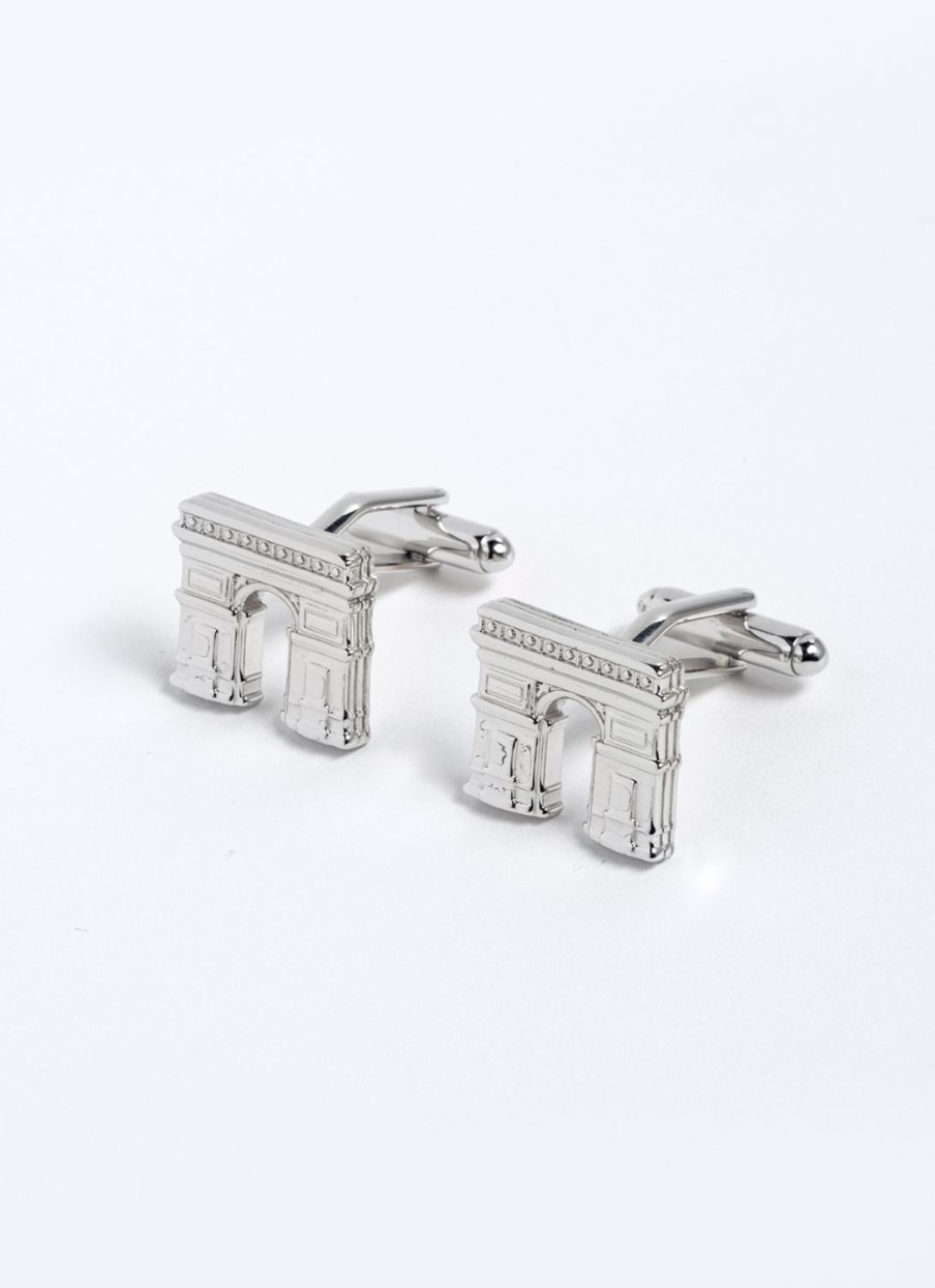 Others | De Fursac Arc De Triomphe Cufflinks Silvery