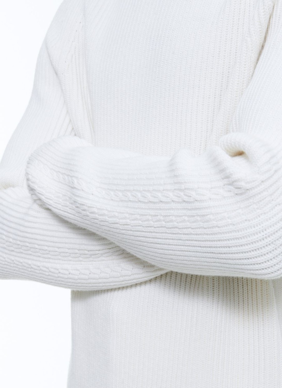 Sweaters | De Fursac Cotton And Certified Wool Sweater Ecru