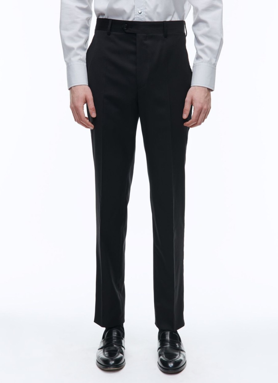 Trousers | De Fursac Wool Serge Large Trousers Black