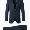 Suits | De Fursac Wool Serge Suit Navy Blue