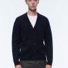 Sweaters | De Fursac Wool And Cashmere Cardigan Navy Blue