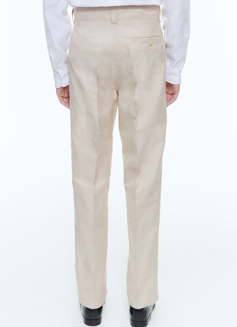 Trousers | De Fursac Linen And Cotton Chino Trousers Beige