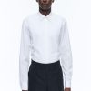 Shirts | De Fursac Cotton Shirt With Breast Plate White