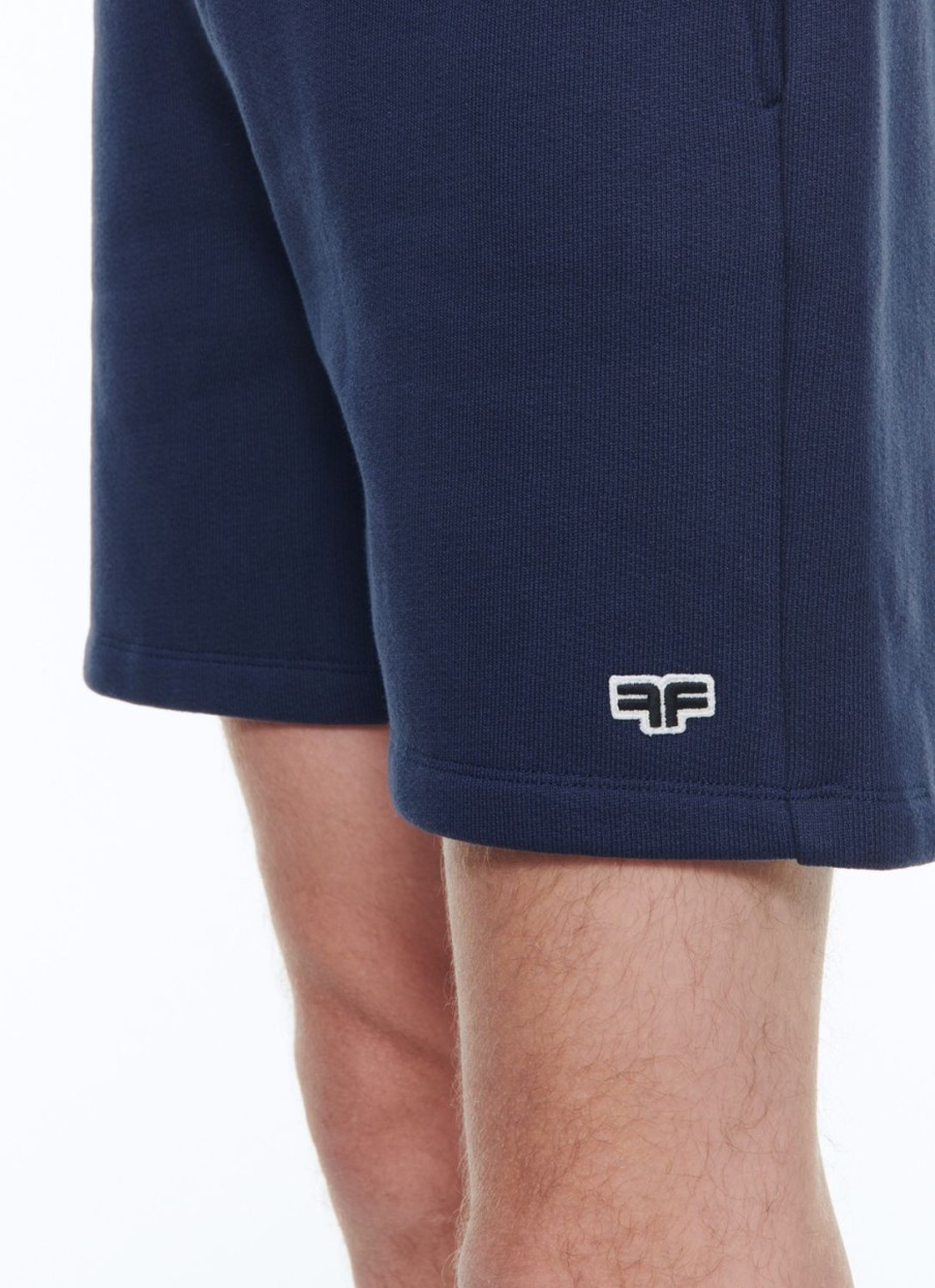 Trousers | De Fursac Cotton Jersey Shorts Navy Blue