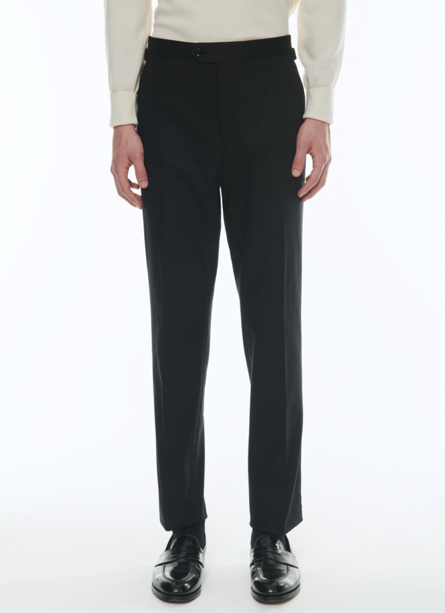 Trousers | De Fursac Organic Cotton Gabardine Chino Trousers Black