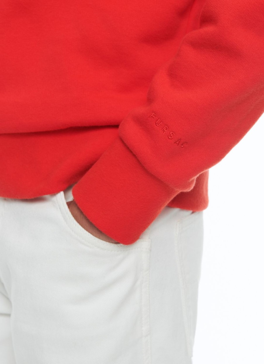 Sweaters | De Fursac Cotton Jersey Sweatshirt Red