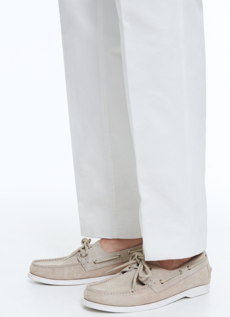 Shoes | De Fursac Nubuck Leather Boat Loafers Beige