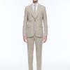 Suits | De Fursac Wool Canvas Suit Beige