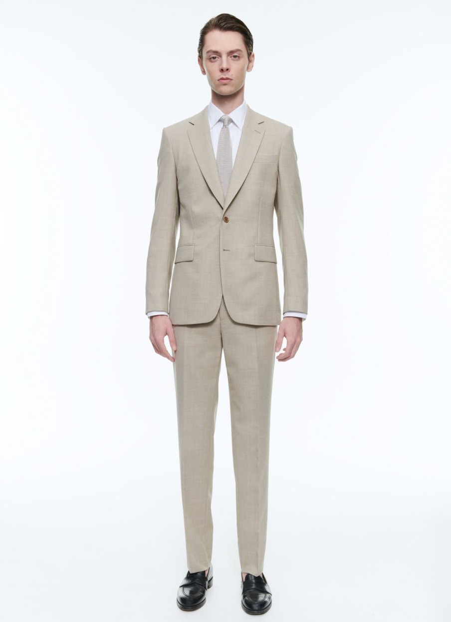 Suits | De Fursac Wool Canvas Suit Beige