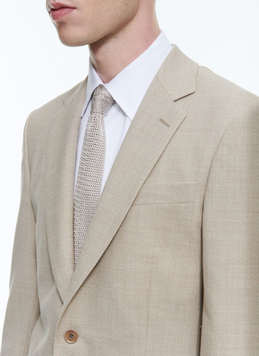 Suits | De Fursac Wool Canvas Suit Beige