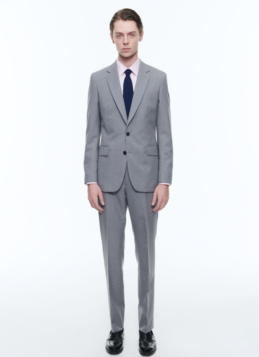 Suits | De Fursac Wool Canvas Fitted Suit Grey