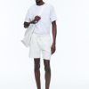 Trousers | De Fursac Cotton Jersey Shorts White