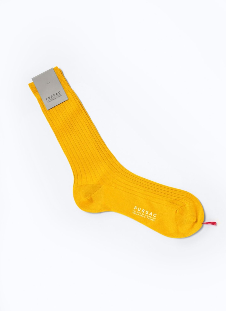 Homewear | De Fursac Egyptian Cotton Socks Yellow