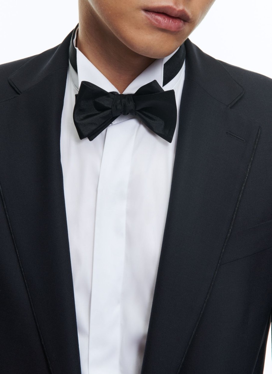 Tuxedos | De Fursac Virgin Wool Faille Fitted Tuxedo Navy Blue