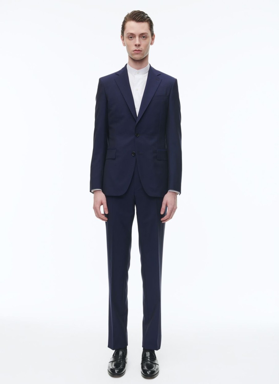 Suits | De Fursac Wool And Mohair Fitted Suit Indigo Blue