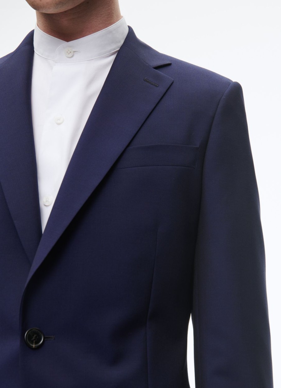 Suits | De Fursac Wool And Mohair Fitted Suit Indigo Blue