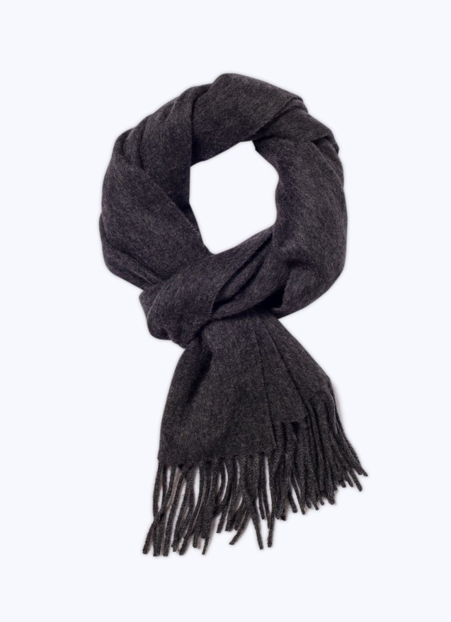 Scarves | De Fursac Cashmere Scarf Charcoal Grey