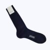 Homewear | De Fursac Ribbed Eyptian Cotton Socks Navy Blue