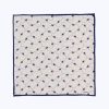 Others | De Fursac Silk Pocket Square With Print Ecru