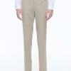 Trousers | De Fursac Wool Canvas Trousers Beige