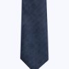 Ties | De Fursac Micro Weaved Silk Tie Navy Blue