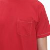 Polos & T-Shirts | De Fursac Organic Cotton Jersey Embroided T-Shirt Red - Fursac Embroidery