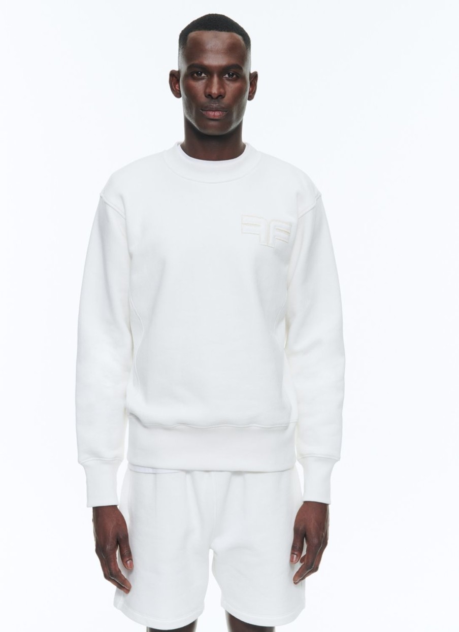 Sweaters | De Fursac Organic Cotton Sweatshirt With Logo White