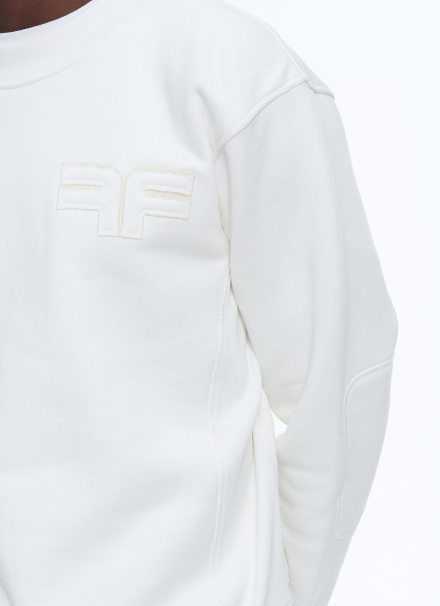 Sweaters | De Fursac Organic Cotton Sweatshirt With Logo White