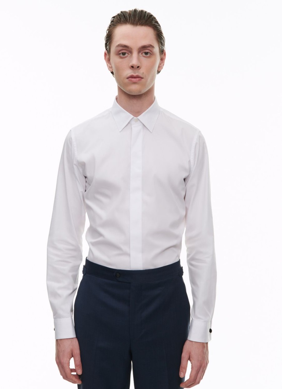 Shirts | De Fursac Cotton Poplin Shirt White