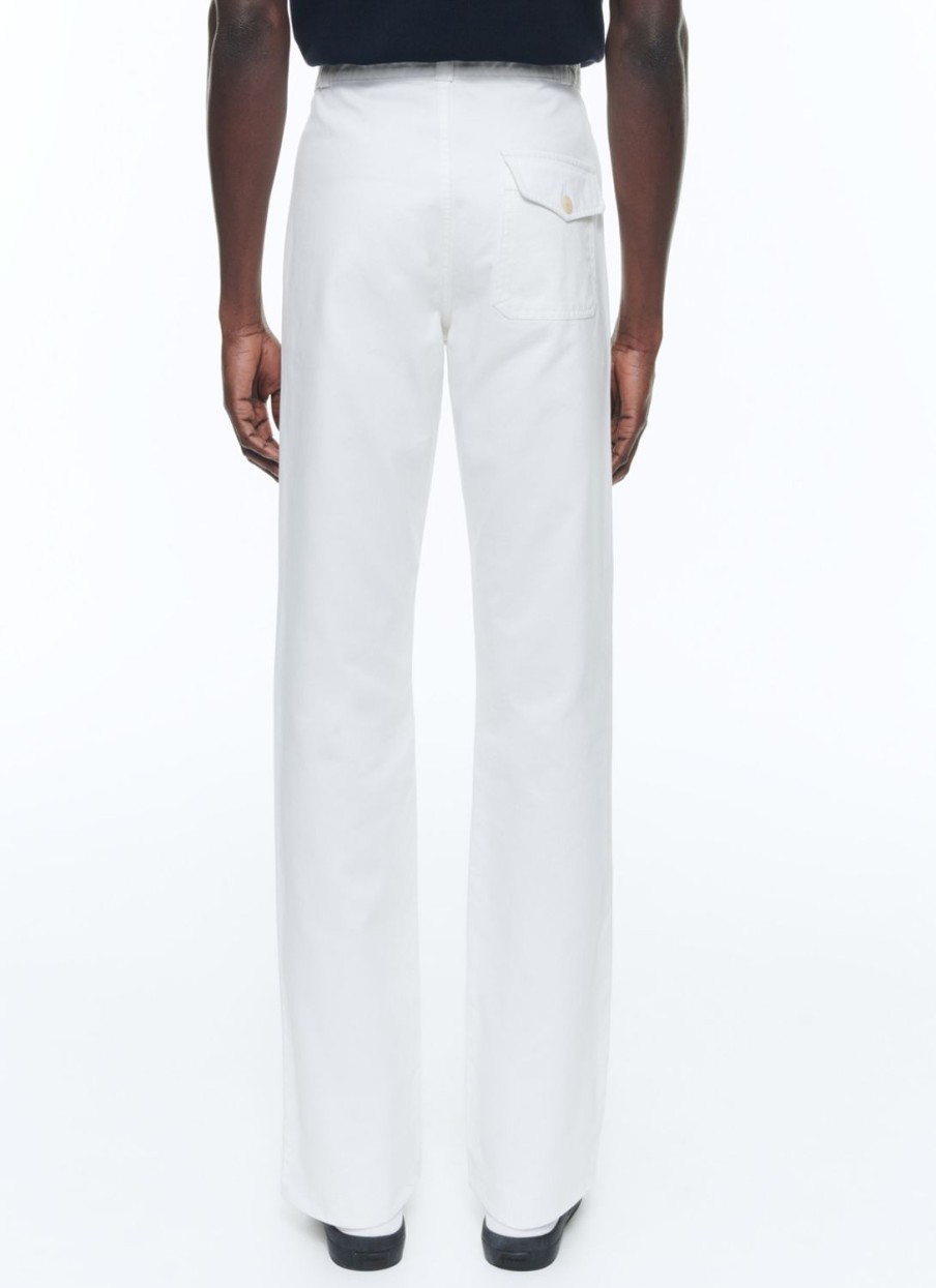 Trousers | De Fursac Cotton Gabardine Flare Trousers White