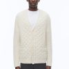 Sweaters | De Fursac Wool Cable-Knit Cardigan Ecru