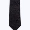 Ties | De Fursac Silk Jacquard Tie Black