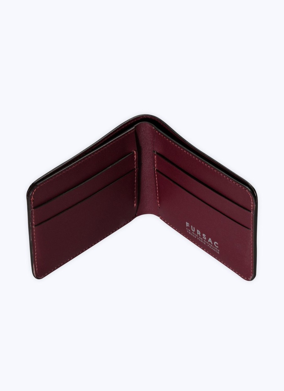 Leather Goods | De Fursac Smooth Leather Wallet Burgundy