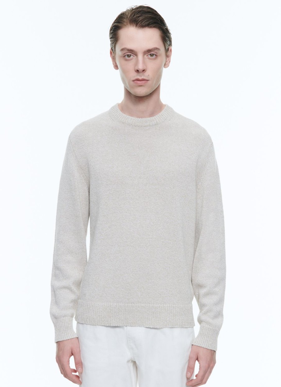 Sweaters | De Fursac Flecked Linen And Cotton Sweater Flecked Beige