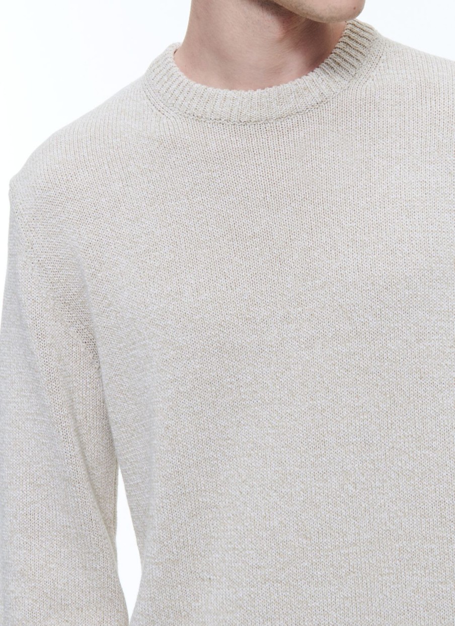 Sweaters | De Fursac Flecked Linen And Cotton Sweater Flecked Beige